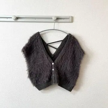 [ &'gaime ] 앙제 샤기 니트 베스트