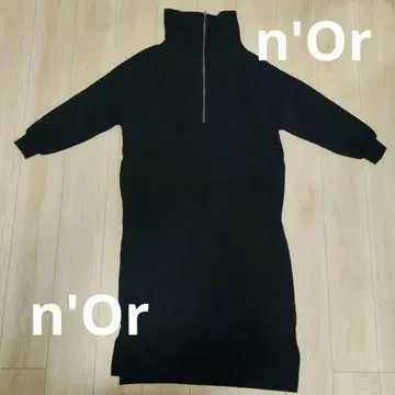 누아르 트레이닝복 원피스 롱 기장 ( F ) 블랙 집업 캐주얼