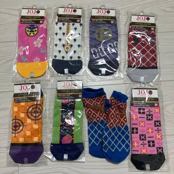 JOJO 캐릭터 삭스 23-25cm 6족 세트 컴프