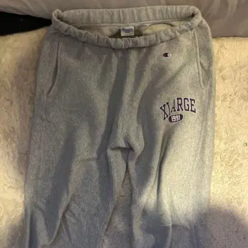 Champion XL 스웨트 팬츠 1991년 디자인 그레이