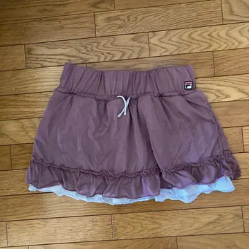 FILA 프릴 요가(필라테스) 스커트 퍼플