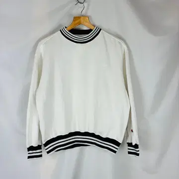 Champion 맨투맨 L 화이트 네이비 B3980