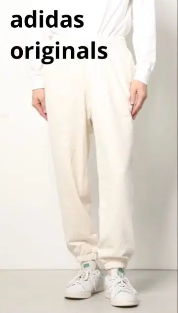아디다스 오리지널 아디다스 프리미엄 스웨트 팬츠 M 화이트