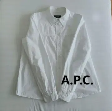 [ 새상품급 ] A.P.C. 아페쎄 화이트 긴팔 셔츠 블라우스 36