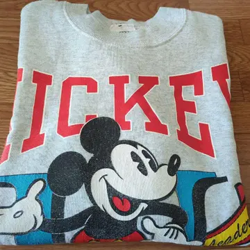빈티지 미키마우스 맨투맨 구제 의류