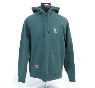 BEN DAVIS 다크 그린 후드티