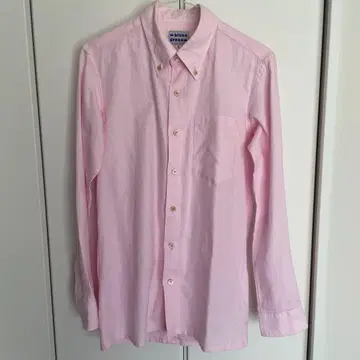 블루스 드레스 남성용 셔츠 핑크 긴팔