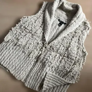 MARC BY MARC JACOBS 프린지 니트 베스트 퍼 베스트