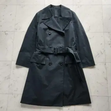 새상품급 마가렛호웰 블랙 울 라이너 포함 트렌치코트 면 일본제