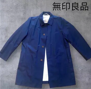 무인양품 스텐카라 코트 아우터 네이비 L