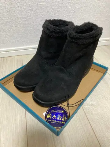 [한번 착용] 방수 부츠 여성용 blue moom L 사이즈 블랙