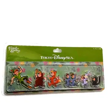 디즈니 판타지 스프링스 피터팬 아크릴 키체인 6개