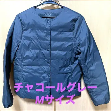 무인양품 포켓터블 다운 노카라 자켓 M 사이즈