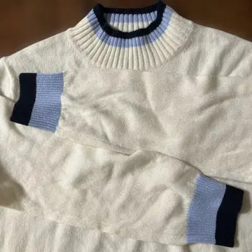 타카시마야 TAKASHIMAYA 리브 짜임 스웨터 캐시미어 100%