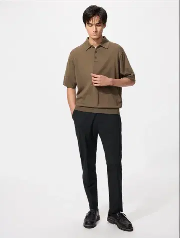 [ 새상품 ] 유니클로 스마트 앵클 팬츠 / 울트라 스트레치 블랙 M