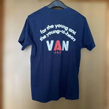 VAN JAC T셔츠 L 사이즈 네이비 미사용 새상품