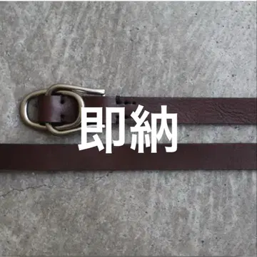 yoke 더블 버클 레더 벨트