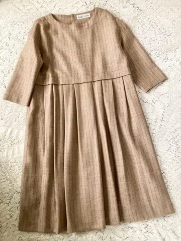 새상품급 뷔르데사봉bulle de savon 울 고급 원피스