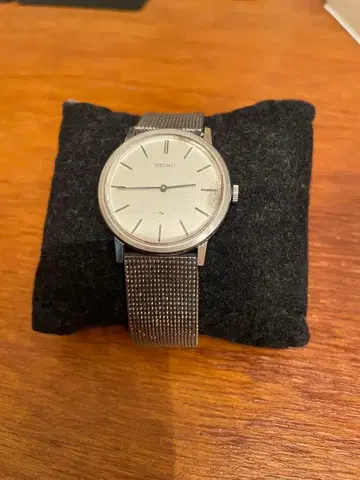 [ 빈티지 ] SEIKO 샤리오 아날로그 수동 와인딩 시계 실버