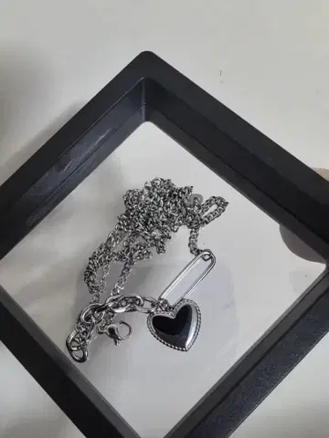 하트 펜던트 목걸이 실버