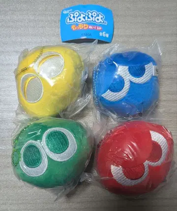 뿌요뿌요 말랑말랑 봉제 인형 4개 세트