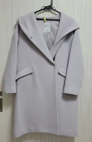 relume 연보라 후드 부착 피코트