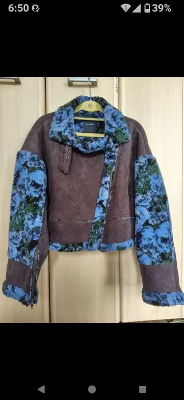 새상품급 JEANASIS 플리스 스웨이드 자켓 F