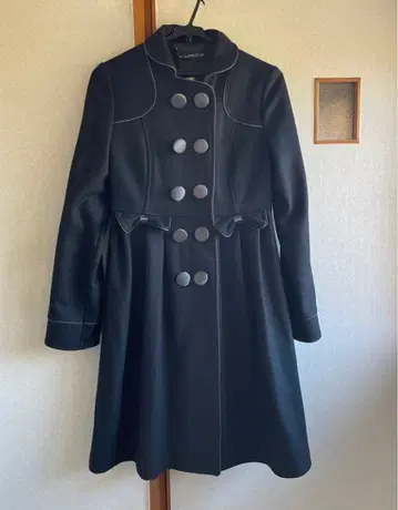 A 라인 롱 코트 택 포함 미사용품 블랙