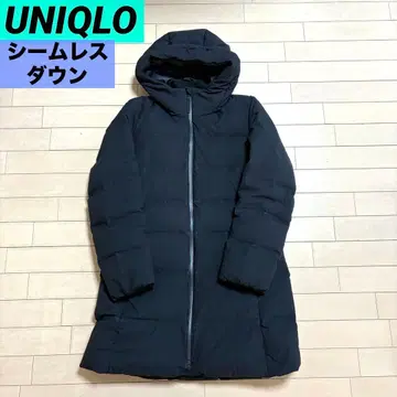 유니클로 심리스 다운 숏코트 다운 400727