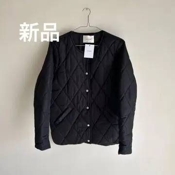 새상품 Continental 블랙 퀼팅 자켓