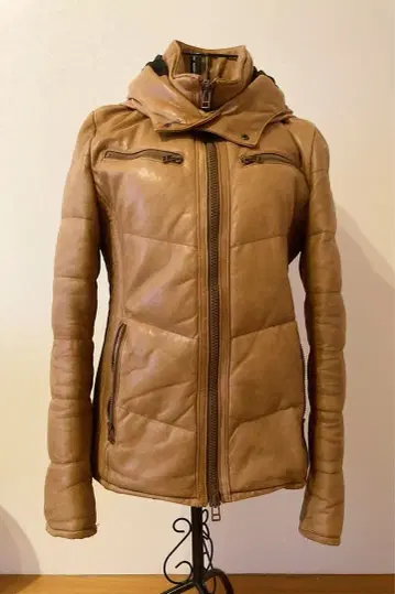 AZ by junhashimoto 가죽 다운 천연 가죽 다운 자켓