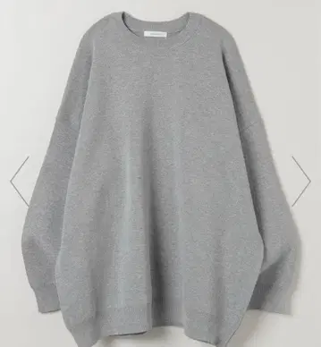 12GW 자카드 볼륨 슬리브 풀오버 멜란지 그레이(15)