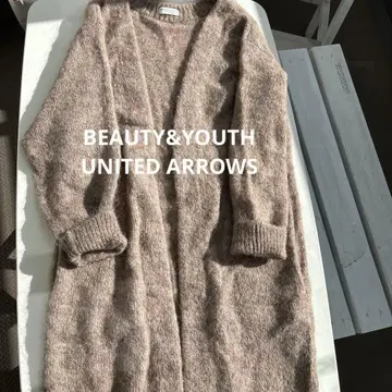 BEAUTY & YOUTH 모헤어 혼방 니트 코트 롱 가디건