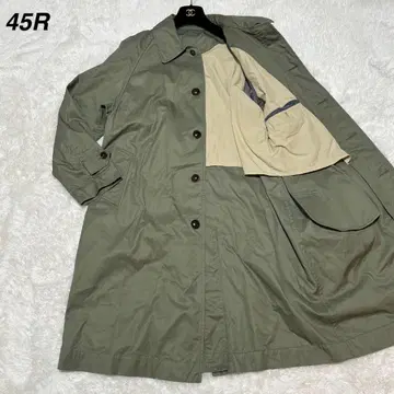 컨디션 최상 45rpm 현행 고밀도 개버딘 908 스텐카라 코트 그린