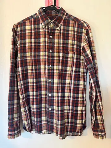 BEAMS PLUS 긴팔 체크 플란넬 셔츠 S