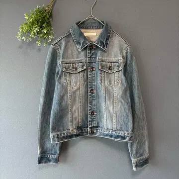 로리즈팜 ( M ) 페미닌 코튼 100% 미색 데님 자켓