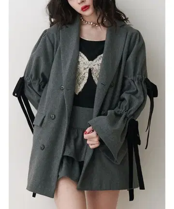 jouetie BIG 리본 자켓 코트