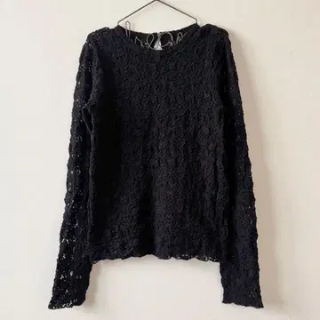 IENA 25AW Flower 스트레치 레이스 풀오버