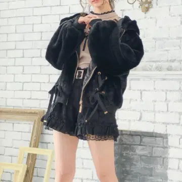 레이스업 퍼 블루종 ROJITA 로지타