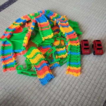 구불구불 로드 세트 컬러풀 레일