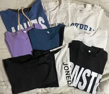 의류 구제 의류 여성용 반팔 긴팔 모음 세트 후드 부착 T셔츠