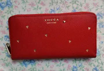 TOCCA 레드 장지갑 하트 모티브