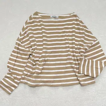 나노 유니버스 보더 티셔츠 티셔츠 드롭 숄더 코튼 M