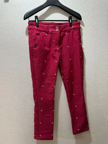 [ marie claire ] 골프 팬츠 빨간색 M 사이즈 중고 여성용