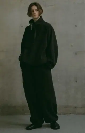 ETRETOKYO 드로스트 밑단 에코 플리스 팬츠 오사카 한정판 브라운