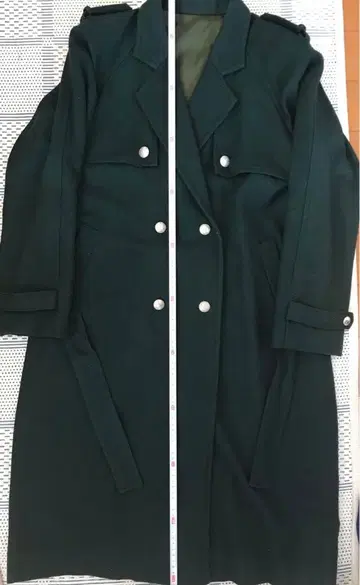 코트 울 핸드메이드 롱 코트 아우터