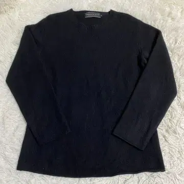 캐시미어 100% 크루넥 니트 스웨터 블랙 M 사이즈