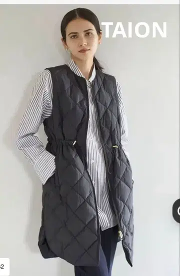 [새상품급] TAION 블랙 다운 베스트