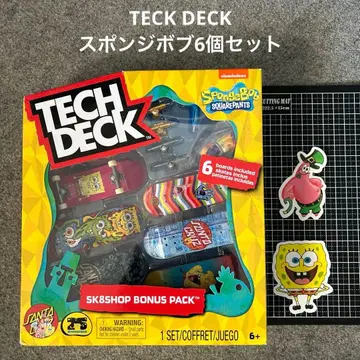 TECK DECK 테크덱 스펀지밥 x 산타크루즈 6개 세트