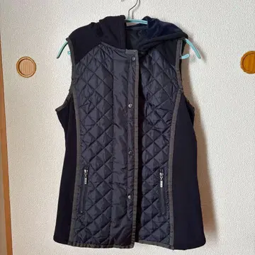 네이비 퀼팅 다운 베스트 후드 부착 L ( 11호 )